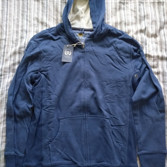 Club room 100% cotton sweater with hoodie - Picture 3 of 3